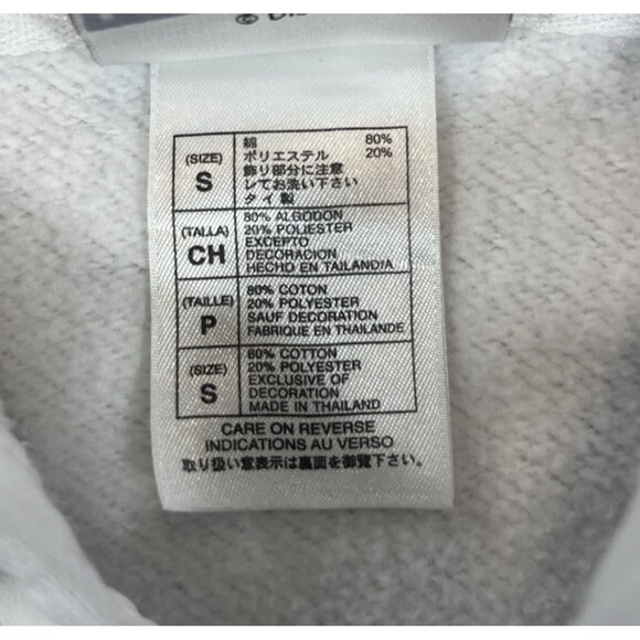 Disney Mickey Womens Small White Embroidered Full Zip Sweatshirt Hoodie Jacket‎ - Picture 5 of 8